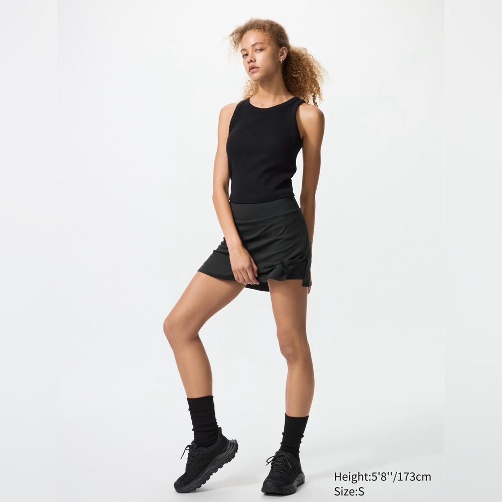 Women's Black Mini Skort — Sleek Everyday Style
